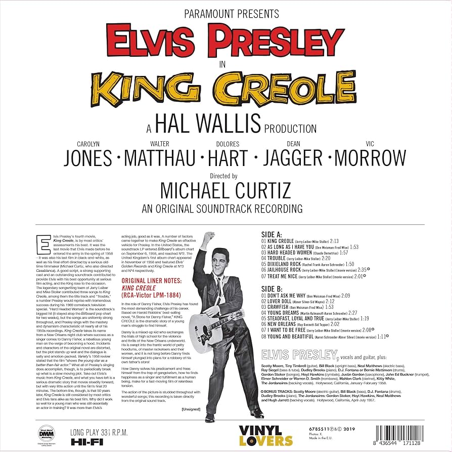 Elvis Presley King Creole UK 英盤LP Mono深溝 Elvis Presley King Creole UK 英盤LP Mono深溝 - メルカリ